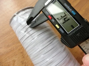 200 Yards weiß flach 3 mm breit stark elastisch gewebt elastisch - zum Nähen - Bild 1 von 10