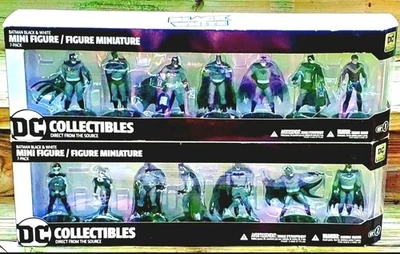 [2] 7pks BATMAN Black&White (SERIES 1 & 2) **One EXCLUSIVE Figure Per Series DC - Image 1 of 4