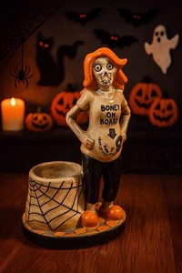 Yankee Candle Boney Bunch BONEY ON BOARD Tea Light Holder #1565781 NEW Box 2017 - Picture 1 of 10