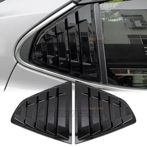 Rear Side Window Louver Cover for Toyota Camry 2018 2019 2020-2024 Glossy Black - Picture 1 of 9