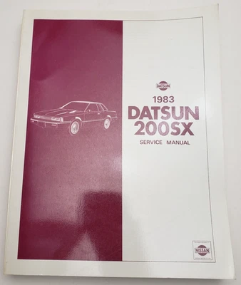 1983 Datsun 200SX Factory Service Manual Nissan Motor Co Model S110 Series - Image 1 of 4