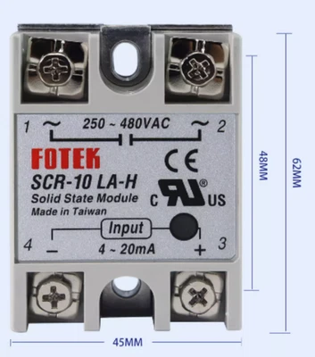 Fotek SCR-10LA-H SCR10LAH Solid State Module 250-480VAC 10A Brand - Image 1 of 2