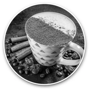 2 x Vinyl Stickers 30cm (bw) - Cinnamon Spiced Latte Coffee Cafe #37448 - Afbeelding 1 van 8