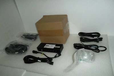 Dell AP6015 7-Port APC PDU High Leakage Current 100-240V 12A 0T834 w/Cords NEW - Image 1 of 3