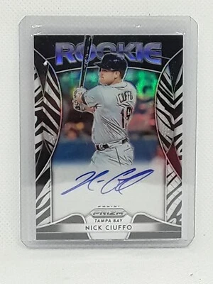 Nick Ciuffo 2019 Prizm Baseball - ZEBRA ROOKIE AUTO (04/25) Tampa Bay Rays - Image 1 of 2