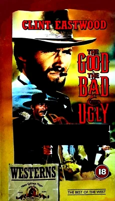 The Good, The Bad And The Ugly (PAL VHS Video Tape-1997) Clint Eastwood. CLASSIC - Image 1 of 4