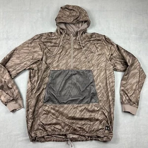 Under Armour Jacket Mens 2XL  Brown Camo Sportstyle Longline Anorak Windbreaker - Picture 1 of 10