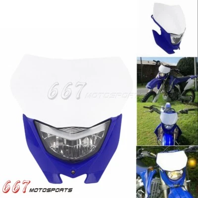 Supermoto Headlight For Yamaha WR TTR 110 125 230 250 426 450 YZ125 YZ250 YZ450 — 第 1/4 张图片