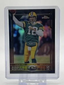 2015 Topps Chrome Black Refractor Card #2 Aaron Rodgers Packers Number 159/299 - Picture 1 of 3