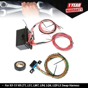 Fit For 93-15 V8 LT1, LS1, LM7, LR4, LQ4, LQ9 LS Swap Harness DIY Fuse Block Kit - Picture 1 of 8