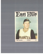Gene Michael Pittsburgh Pirates 1966 East Hills 3 1/4 x 4 1/4 Card
