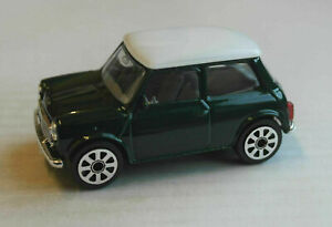 Bburago Mini Cooper classic dunkelgrün Dach weiß 1:43 Modellauto Auto Car green