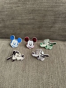 Vintage Disney Mickey Mouse Plastic Rings (5) Adjustable Kids Gumball Prize - Picture 1 of 2