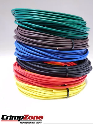 CABLE PRIMARIO AUTOMOTRIZ DE ALTA TEMPERATURA GXL CALIBRE 12 150 PIES 6 COLORES 25 PIES CADA UNO Foto 1 de 4
