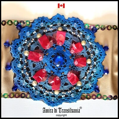 corset belt large elegant luxury ascot fascinator accessories woman dress flower - Image 1 of 4