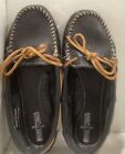 Minnetonka Black Leather Moccasin Driving Shoes 610R Women’s Size 7.5