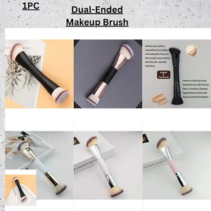 Dual-Ended Multi-Function Makeup Brush for Face Foundation Contour Blush Powder - Picture 1 of 8