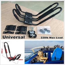 Car Roof J-Bar Rack Kayak Boat Canoe Surfboard Skiboard Luggage Carrier Mounting