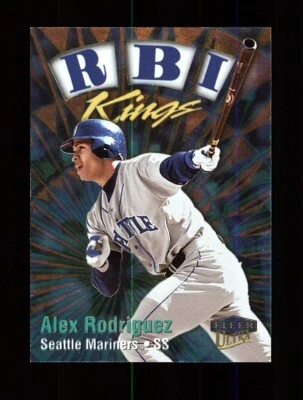 1999 FLEER ULTRA #20RK ALEX RODRIGUEZ RBI KINGS INSERT - SEATTLE MARINERS - Image 1 of 2