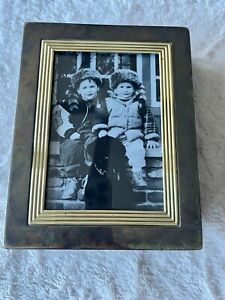 Vtg. Limited Two Tone Mini Album Frame Silver Tone With Gold Accents 100 Photos