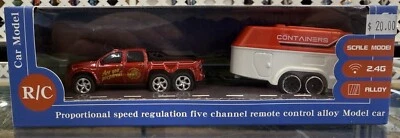 Coche de radiocontrol de aleación de metal fundido a presión 1/64 con remolque 60 minutos de tiempo de funcionamiento RTR (nuevo) Foto 1 de 4