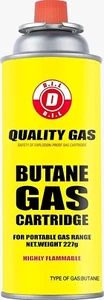 8 X BUTANE GAS CANISTERS BOTTLE CAMPING PORTABLE GRILLS HEATERS AND FLAMES - Picture 1 of 1