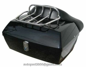 LED RK Trunk + wrap around backrest w/rack + bag for HONDA Yamaha - Picture 1 of 1