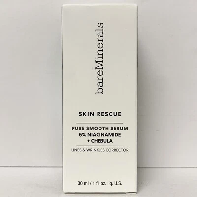 bareMinerals Skin Rescue Pure Smooth Serum Lines and Wrinkles Corrector  1oz NEW - Image 1 of 2