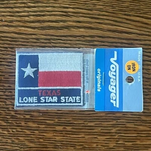 NEW Texas Flag Lone Star State Patch Badge USA-Made Vintage 2x2.5" Iron-On - Picture 1 of 4