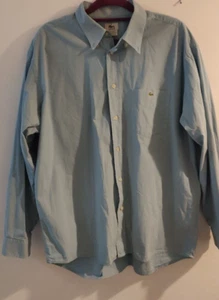 Camisa de corte regular azul claro vintage de Lacoste para hombre talla 44 RN 87651 CA 16998 - Imagen 1 de 10