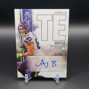 2024 Topps Signature Class AJ Barner RC Rookie Class Auto #RCA-AB - Imagen 1 de 2