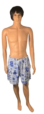 Caribbean Men's Swim Trunks  Size XL Multicolored Beach Vibes Pre-Owned - Image 1 of 4