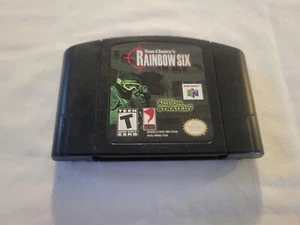 TOM CLANCY'S RAINBOW SIX Nintendo 64 N64 Game Cartridge Authentic! - Picture 1 of 5