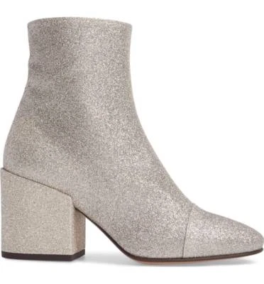 NUEVO $640 Dries Van Noten Botín Brillo Eje Medio 41 EE. UU. 10 Dorado/Plateado Foto 1 de 4