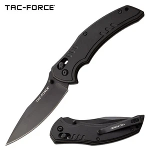 Folding Knife 8" Overall Tac-Force Black Stealth Rapid-Lock Tactical EDC 1036BK - Picture 1 of 1