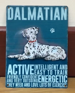 Dalmatian - Vintage Style Metal Wall Hanging Dog Sign - Picture 1 of 1