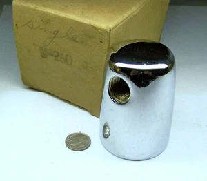 T & S BRASS -260 NOS BRIGHT CHROME LAB TURRET BRASS 3/8" F NPT INLET & OUTLET - Picture 1 of 5