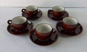 Noritake Japan Folkstone Expresso Cups & Saucers Set Of 5 - Picture 1 of 12
