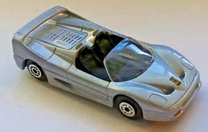 Coche de metal fundido a presión Ferrari F50, Maisto plateado escala 1:64, ¡solo fuera de paquete! - Imagen 1 de 4