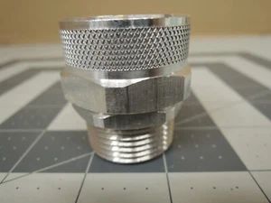 Remke RSR-300-W Tuff-Seal 1" Aluminum Straight Cord Grip Connector Less Bushing - Picture 1 of 10