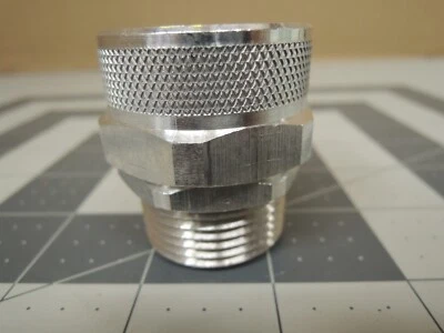 Remke RSR-300-W Tuff-Seal 1" Aluminum Straight Cord Grip Connector Less Bushing - Image 1 of 4