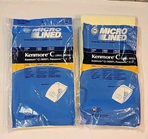 18 DVC Kenmore Micro Lined Bags Type C/Q 5055, 50558/50557 & Panasonic C-5 - Picture 1 of 11