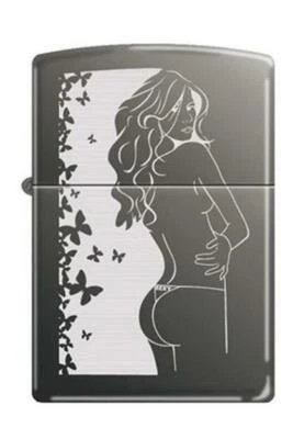 Зажигалка Zippo - Cindy Pinup Black Ice - 851310 - Изображение 1 из 4