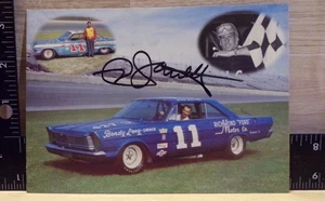 VINTAGE NASCAR #11 NED JARRETT AUTOGRAMM PROMO FOTO RENNWAGEN - Bild 1 von 2