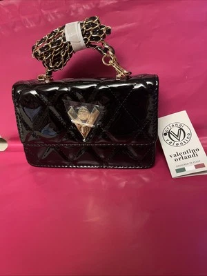 Gorgeous Valentino Orlando Black And Gold HandBag……………#113 - Image 1 of 4