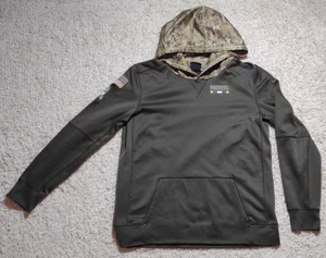 Nike Green Bay Packers Salute To Service Hoodie Youth XL Olive Fleece Patch NFL - Picture 1 of 13