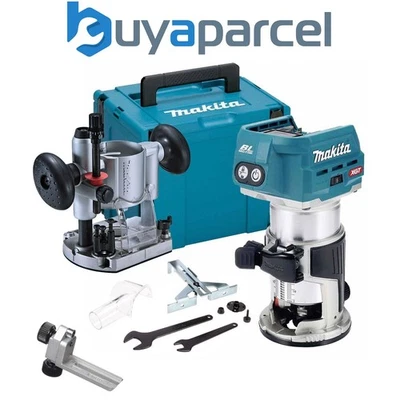 Makita RT001GZ21 40V Cordless Brushless Laminate Router Trimmer + Plunge Base - Image 1 of 4