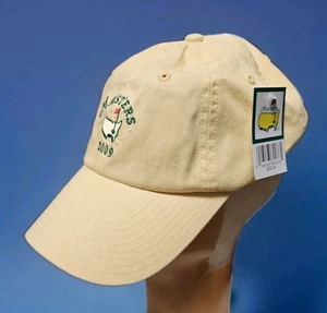 Gorra de golf Masters 2009 gorra amarilla con fecha Augusta National ajustable rara - Imagen 1 de 3