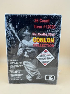 1991 Conlon Collection Factory Sealed Box Baseball Cards HOF 1905-1942 Babe Ruth - Image 1 of 4