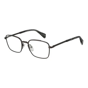 Yohji Yamamoto YO-1035656 Men Silver Optical Frame Metal Rectangle Eyeglasses - Picture 1 of 3